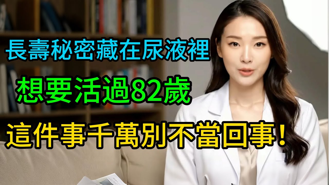 長壽的秘密藏在尿液裡！泌尿科專家：想要活過82歲，這件事千萬別不當回事！#男性健康 #健康 #老年健康