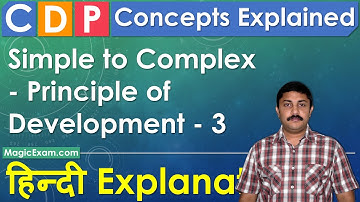 Simple to Complex Principle of Development CDP Concepts हिन्दी Explanation
