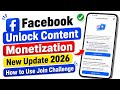 Facebook Unlock Content Monetization Kya hai | Unlock Content Monetization Facebook New Update 2026 