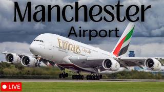 🔴 LIVE Manchester Airport Plane Spotting | Morning Heavy Arrivals & Departures🛫