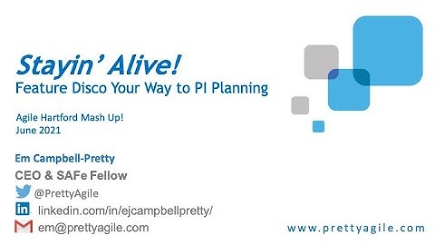 Agile Hartford Presents: Stayin’ Alive! Feature Disco Your Way to PI Planning