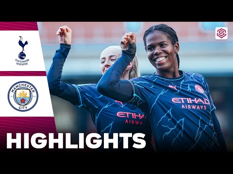 Manchester City vs Tottenham | Highlights | FA Women's Super League 28-01-2024