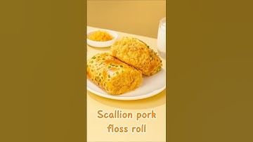 Scallion pork floss roll 😋 #chinesefood