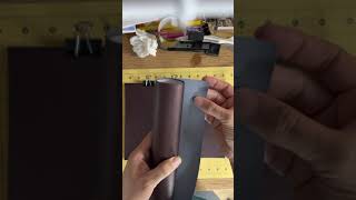 HOW TO MAKE A FAUX LEATHER TRAVELER'S NOTEBOOK