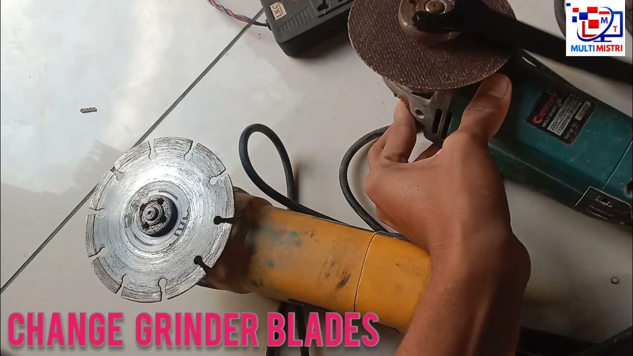 Grinder ka blade kaise badle how to change grinder cutter blade