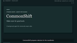 CommonShift | Strands Agents Demo | Agents for Humans