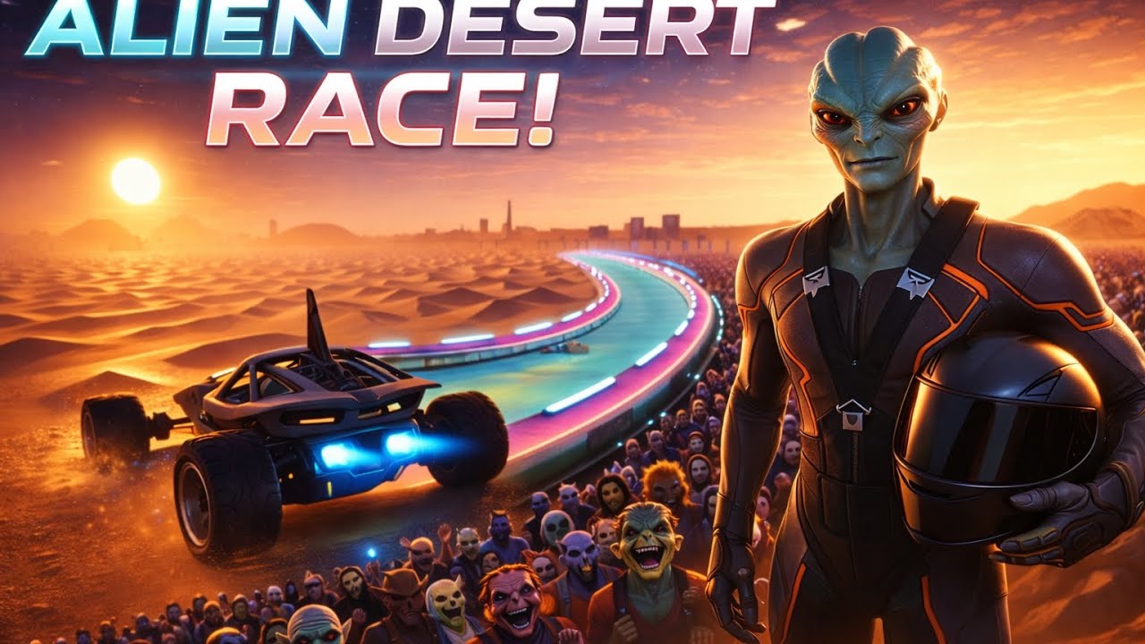 ALIEN RACE PART 2 🏜️🔥 | Desert Speed Battle | Alien Vibe Studio - YouTube