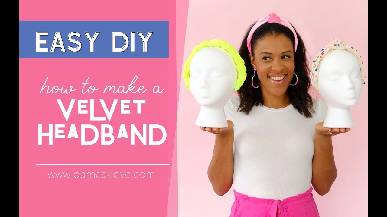 DIY: How to Make a Velvet and Pearl Headband - YouTube