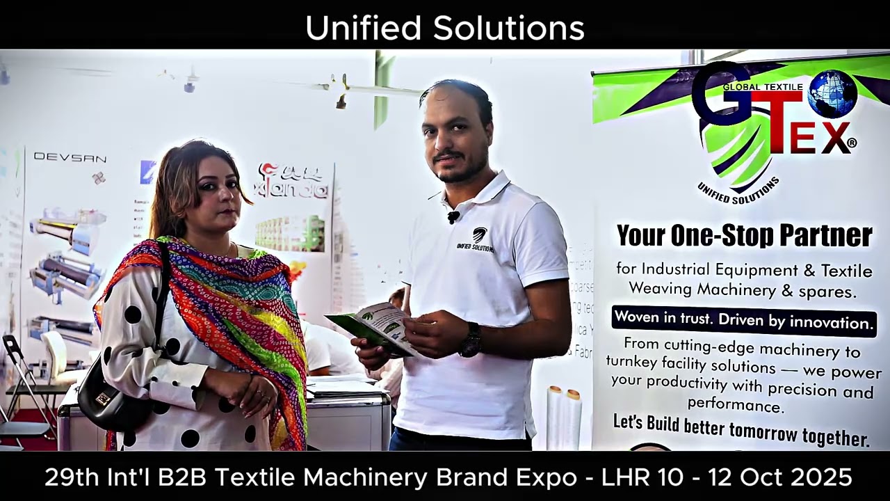 Unified Solutions Interview - at 29th GTex Lahore Expo Centre 10-12 Oct 2025 