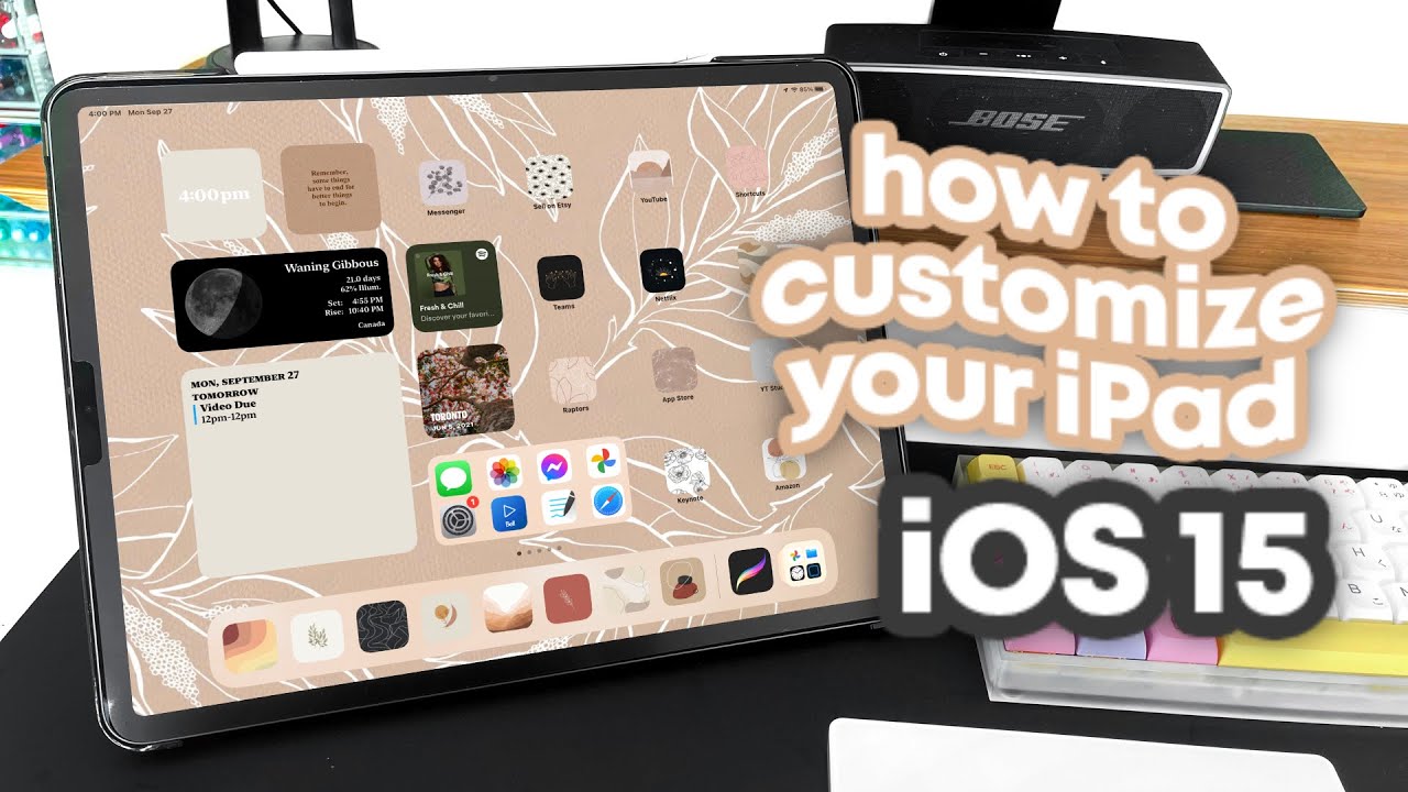iPadOS 15 Customization | Aesthetic, Organized & Easy! - YouTube