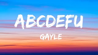 GAYLE - abcdefu (lyrics)