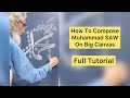 How to compose arabic calligraphy on canvas for beginners muhammad amjad alvi calligrapher urdu