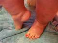 Fat Feet Out Of Shower
