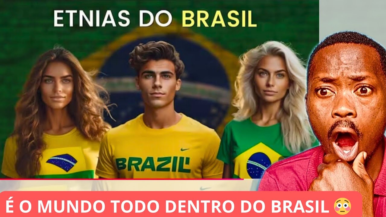 Africano Reage ETINIAS COM MAIS DESCENDENTES NO BRASIL🇧🇷. ACTUALIZADO 2025 #brasil 