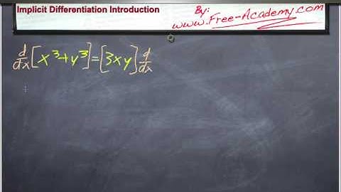 Implicit Differentiation Introduction  Calculus