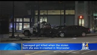 1 dead, 4 seriously hurt when stolen SUV crashes in Worcester