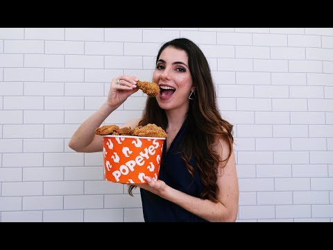 ASMR: Provando cardápio do Popeyes - super crocante