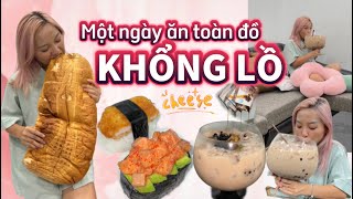 Một ngày ăn toàn món khổng lồ |Pít Ham Ăn | #Shorts