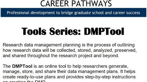 Tools Series: DMPTool