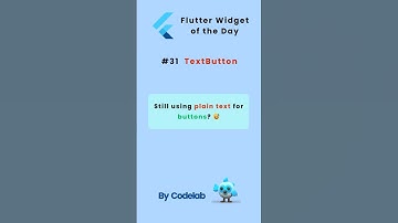Widgets of the day #31 – TextButton  #flutter #programming #fluttertutorial #flutterwidgets #dart