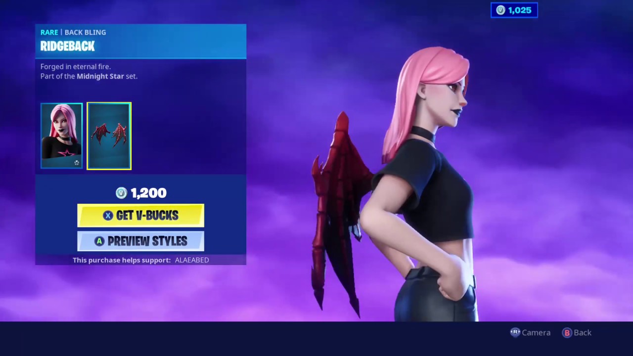 *NEW* RIDGEBACK BACK BLING IN FORTNITE! (FORTNITEMARES 2019)