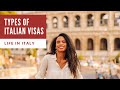 Want to live in Italy? TYPES OF ITALIAN VISAS 🇮🇹