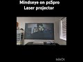 MindsEye 4k Trailer looks fantastic on ps5 pro laser ust projector with alr screen. Watch now