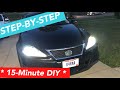 How to change Lexus IS250/ IS350 headlight bulbs! *STEP BY STEP*