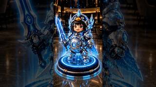 GuGuGaGa’s Cyber Hero Transformation! 🤖💙⚔️ #shorts