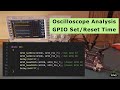Oscilloscope Analysis: Microcontroller GPIO Set/Reset Time Measurement with Math Operations