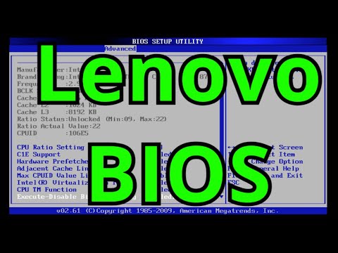 Video: Jak Vstoupit Do Systému BIOS Na Notebooku Lenovo