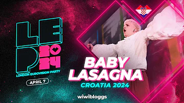 🇭🇷 Baby Lasagna "Rim Tim Tagi Dim" (Croatia 2024) - LIVE @ London Eurovision Party 2024