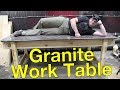 I Made This Broken Granite Slab Into a Work Table