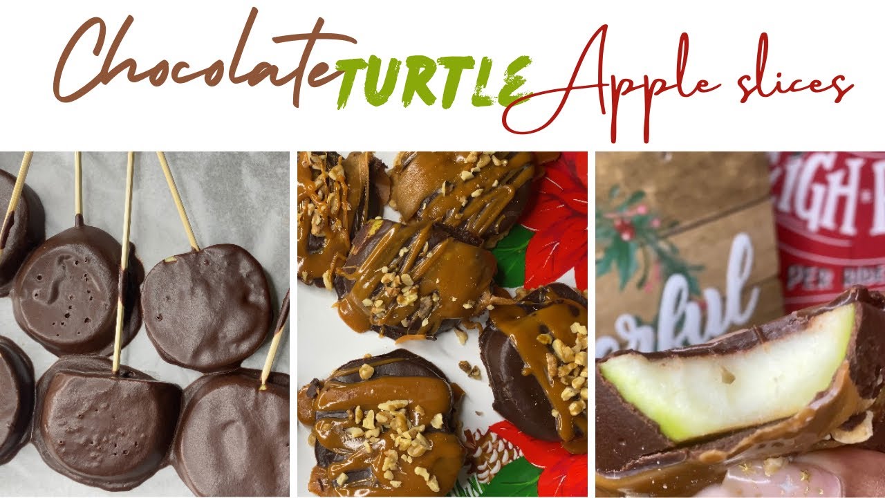 How to make Chocolate Turtle Apple Slices! #dessertrecipe - YouTube