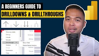 A Beginners Guide to using DRILLDOWNS and DRILLTHROUGHS in Power BI // Power BI Basics in 2022