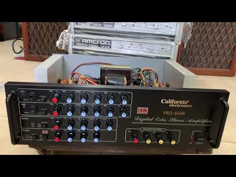 🇮🇹Ampli CALIFORNIA 468B sịn sò đẹp keng,karaoke khỏi chê,đối tác số 1 của Bose .Hàng hiếm.