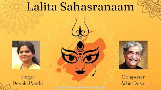 Lalita Sahasranaam | Devaki Pandit | Ashit Desai