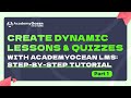 Create Dynamic Lessons &amp; Quizzes with AcademyOcean LMS: Step-by-Step Tutorial. Part 1