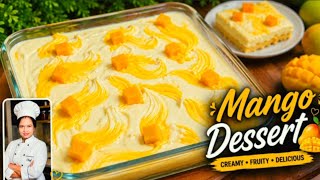 🥭 Easy Mango Arabian Bread Pudding Recipe | Creamy Dessert recipe