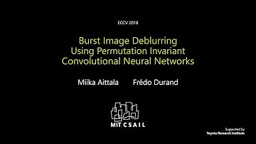 Burst Image Deblurring Using Permutation Invariant Convolutional Neural Networks