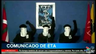 COMUNICADO DE ETA: ANUNCIA CESE DEFINITIVO ACTIVIDAD ARMADA - 20 OCTUBRE 2011- CANAL 6 NAVARRA