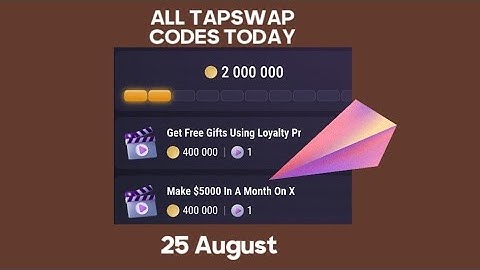 TapSwap codes today | How to Get Free Gifts using Loyalty Programs | how Make $5000 in a Month on X