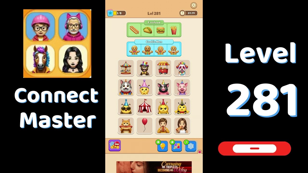 Connect Master Level 281 Walkthrough 🧩 | Match Puzzle | Puzzle Solutions & Tips | Go Answer