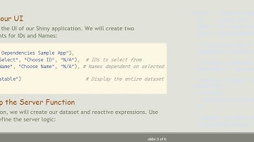 How to Use Reactive Functions in R Shiny to Update UI Inputs Dynamically