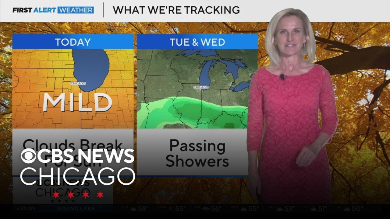 Mild as clouds break for sun in Chicago on Sunday - YouTube
