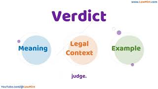 Verdict Meaning Legal Context & Example Legal Terms Simplified @LawMint