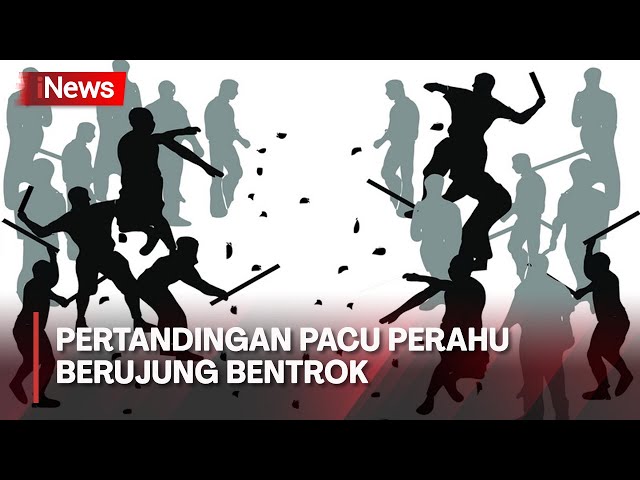 Diduga Saling Ejek, Dua Pendukung Pacu Perahu Terlibat Bentrok di Sungai Batang Tembesi Jambi class=