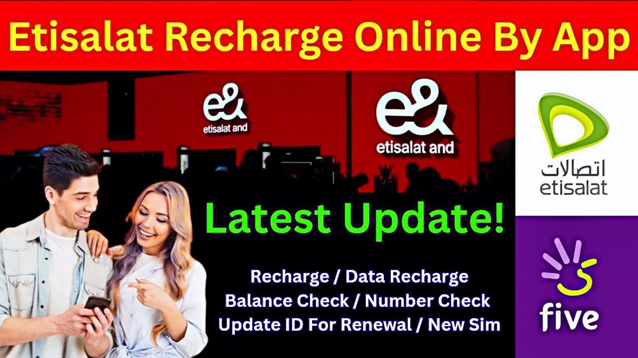 Etisalat Recharge Online | How to Recharge Etisalat Prepaid SIM Using the Etisalat App Full Guide