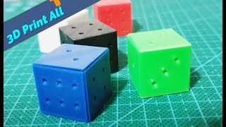 Folding 3D printed dice. screenshot 2