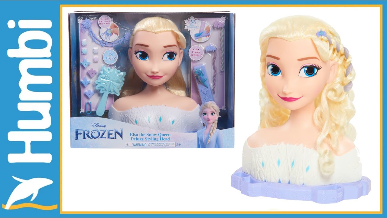 Lalka Głowa do czesania i stylizacji włosów Księżniczka Disney Elsa ...